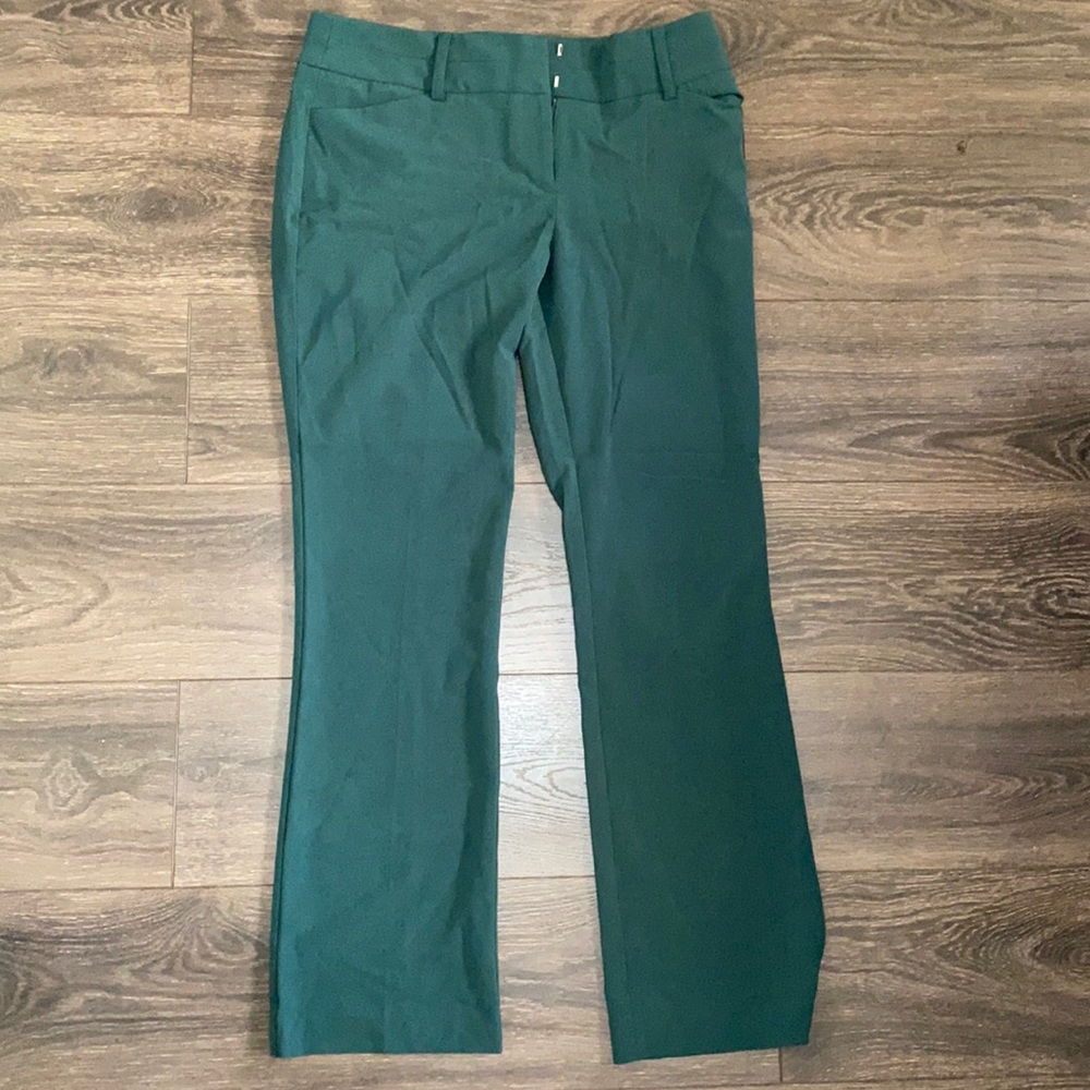 Green pant suit pants